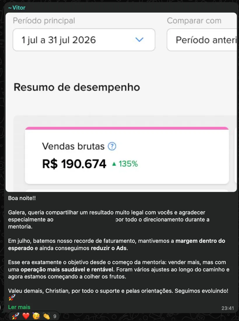 Print de resultado